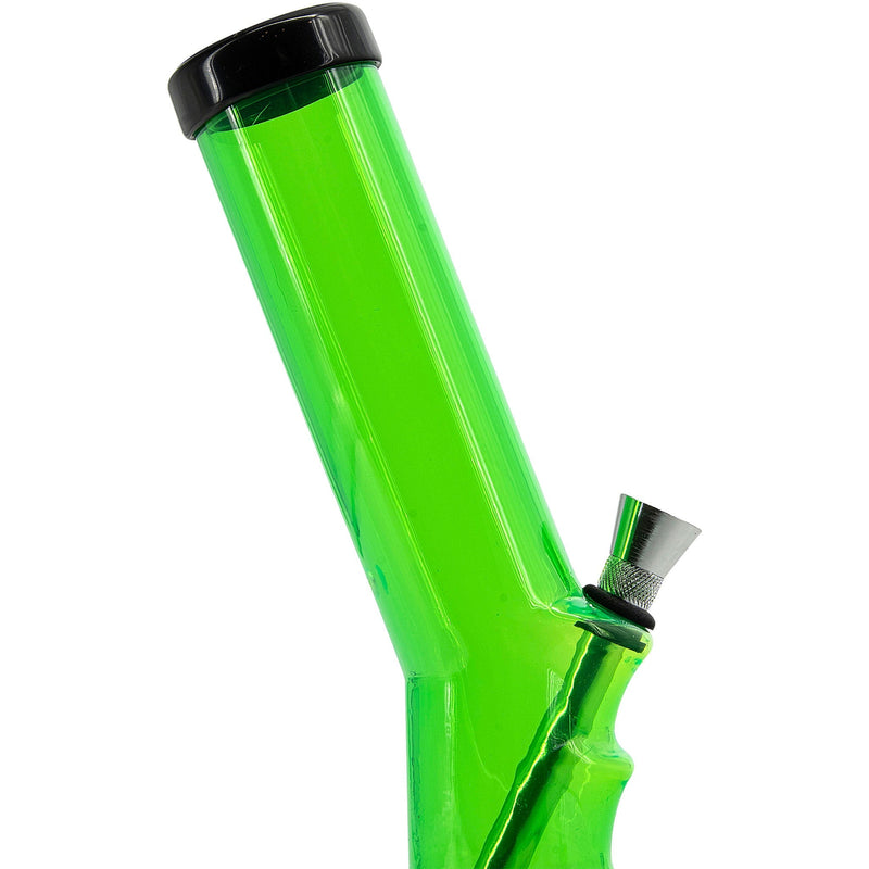 JM Enterprises 9-12" Acrylic Angled Straight Tube Bong - Multiple Colors JM Enterprises