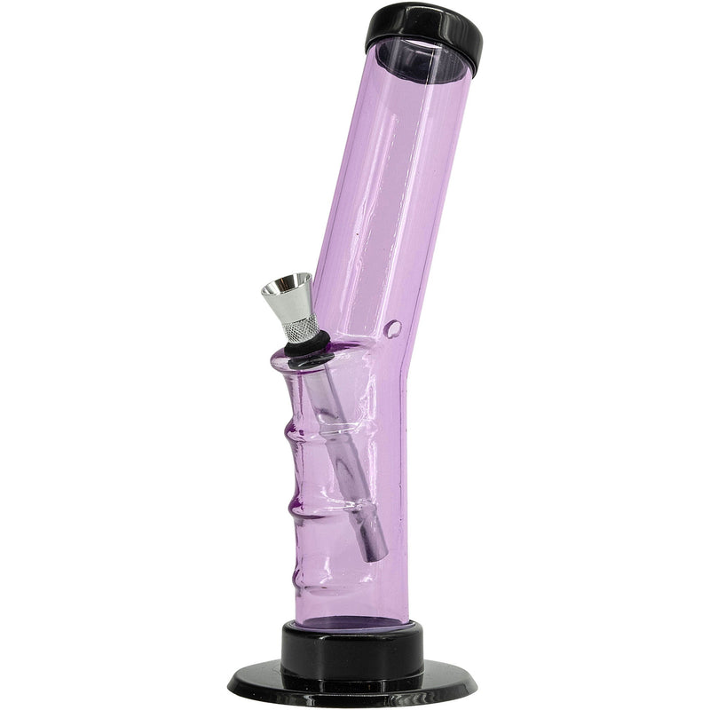 JM Enterprises 9-12" Acrylic Angled Straight Tube Bong - Multiple Colors JM Enterprises