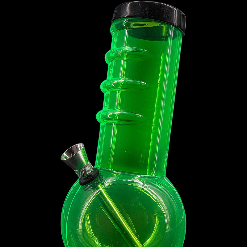 JM Enterprises 9-12" Acrylic Bent Neck Bubble Base Bong - Multiple Colors JM Enterprises