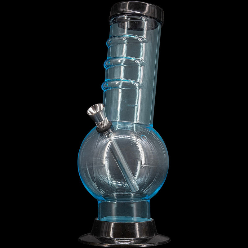 JM Enterprises 9-12" Acrylic Bent Neck Bubble Base Bong - Multiple Colors JM Enterprises