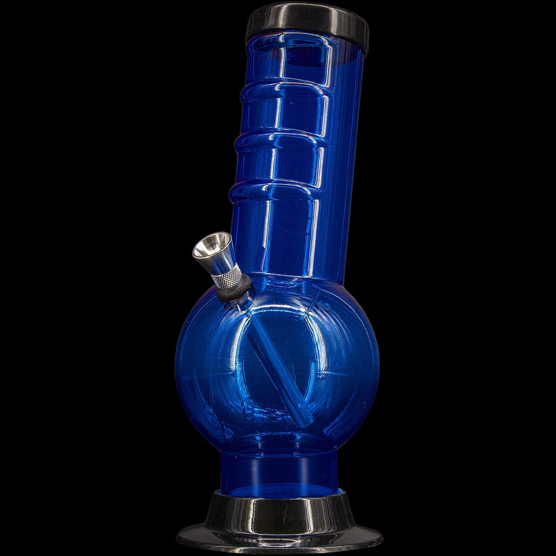 JM Enterprises 9-12" Acrylic Bent Neck Bubble Base Bong - Multiple Colors JM Enterprises