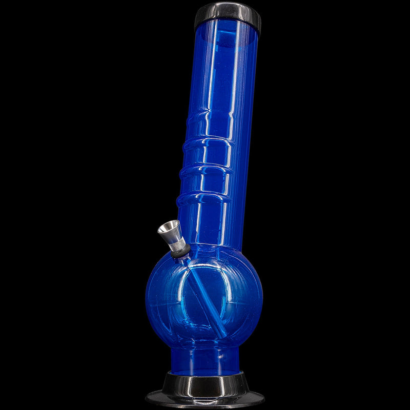 JM Enterprises 9-12" Acrylic Bent Neck Bubble Base Bong - Multiple Colors JM Enterprises