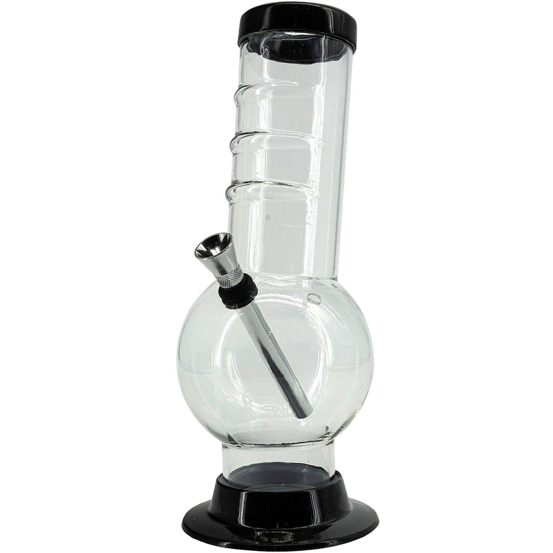 JM Enterprises 9-12" Acrylic Bent Neck Bubble Base Bong - Multiple Colors JM Enterprises