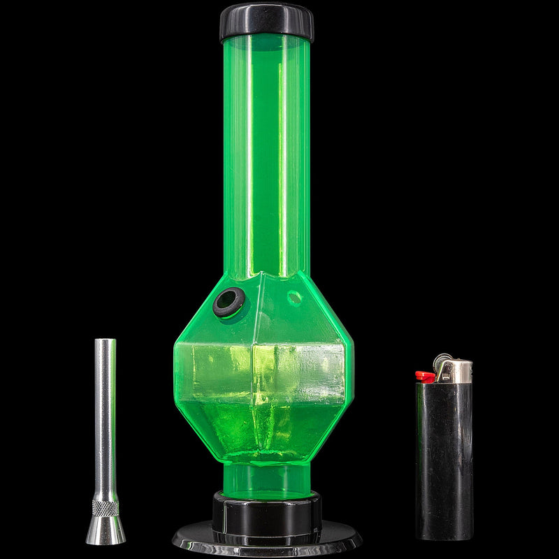 JM Enterprises 9-12" Acrylic Diamond Bong - Multiple Colors JM Enterprises