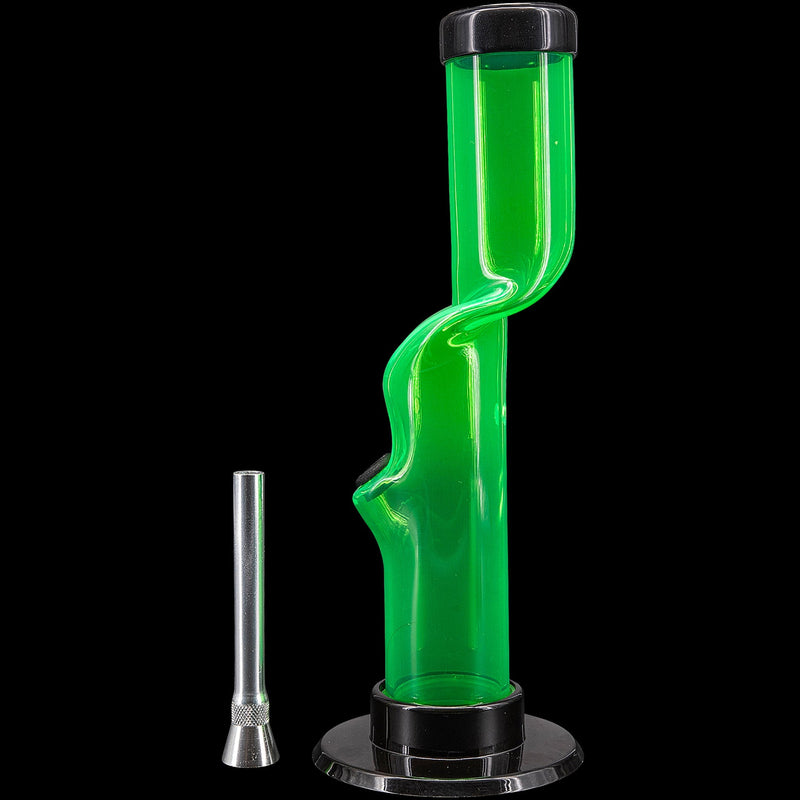 JM Enterprises 9-12" Acrylic Kink Neck Bong - Multiple Colors JM Enterprises