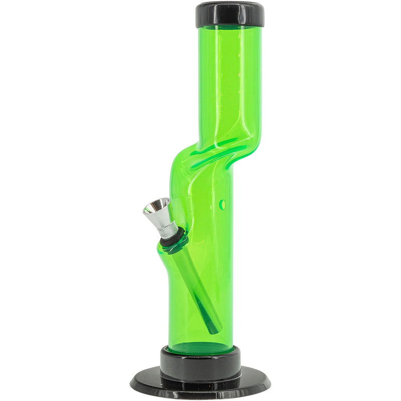 JM Enterprises 9-12" Acrylic Kink Neck Bong - Multiple Colors JM Enterprises