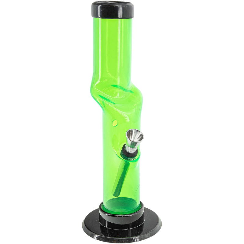 JM Enterprises 9-12" Acrylic Kink Neck Bong - Multiple Colors JM Enterprises