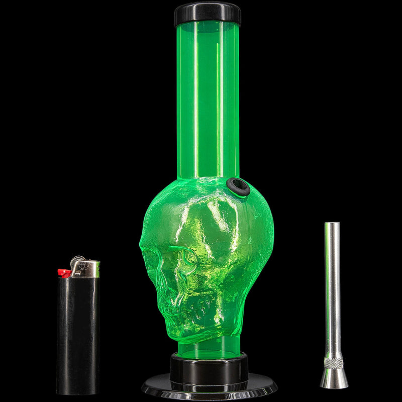 JM Enterprises 9-12" Acrylic Skull Bong - Multiple Colors JM Enterprises