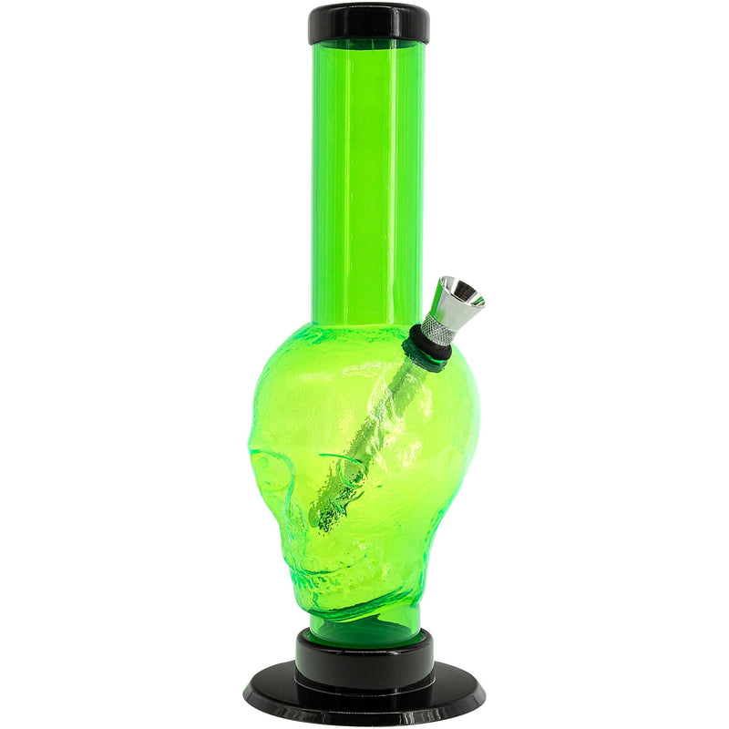 JM Enterprises 9-12" Acrylic Skull Bong - Multiple Colors JM Enterprises