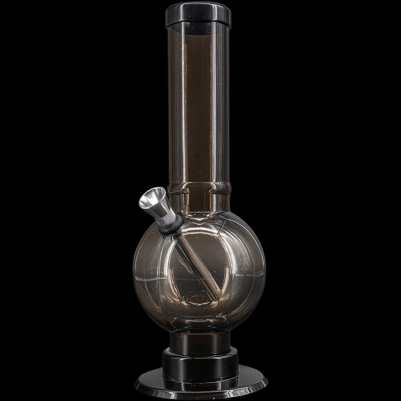 JM Enterprises 9-12" Acrylic Straight Tube Bubble Bottom Bong - Multiple Colors JM Enterprises