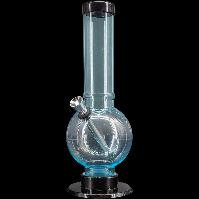 JM Enterprises 9-12" Acrylic Straight Tube Bubble Bottom Bong - Multiple Colors JM Enterprises