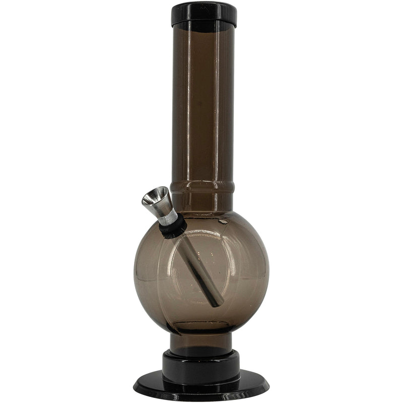 JM Enterprises 9-12" Acrylic Straight Tube Bubble Bottom Bong - Multiple Colors JM Enterprises