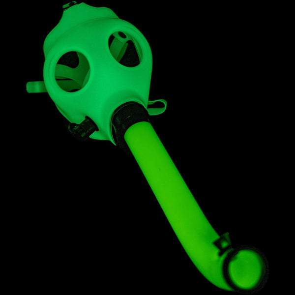 JM Enterprises Acrylic Glow In The Dark Curved Steamroller Tube Gas Mask JM Enterprises