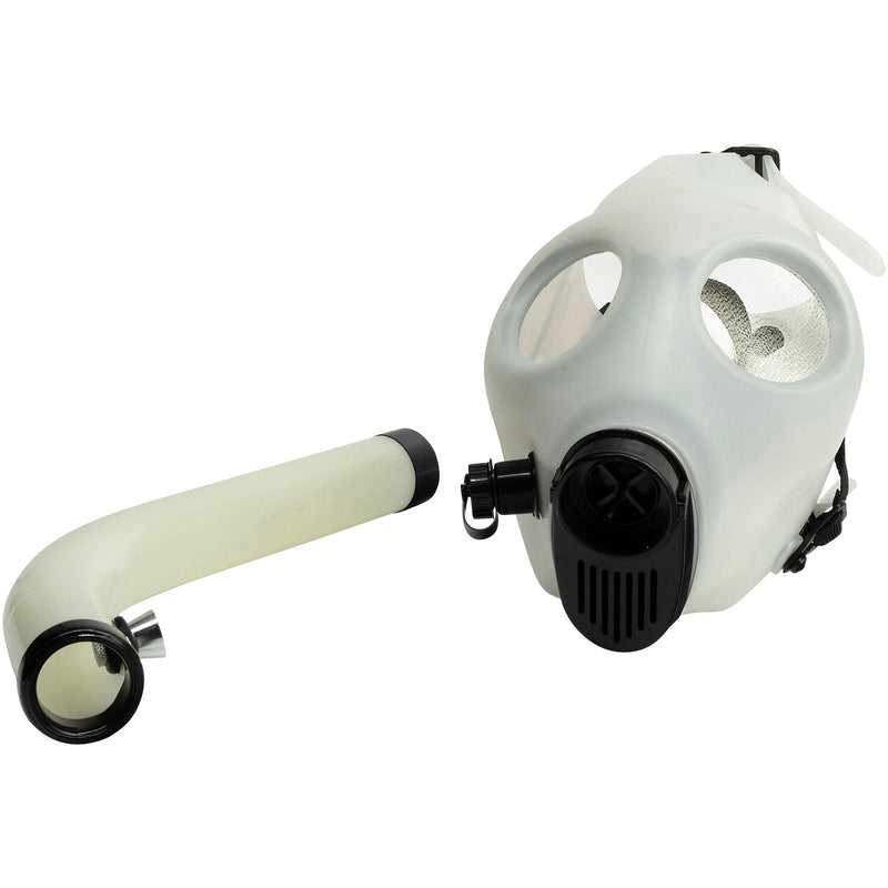 JM Enterprises Acrylic Glow In The Dark Curved Steamroller Tube Gas Mask JM Enterprises