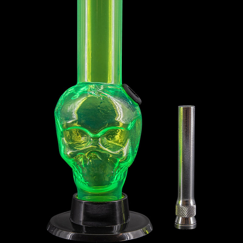 JM Enterprises Mini Alien Head Acrylic Bong - 6" Tall - Multiple Colors JM Enterprises