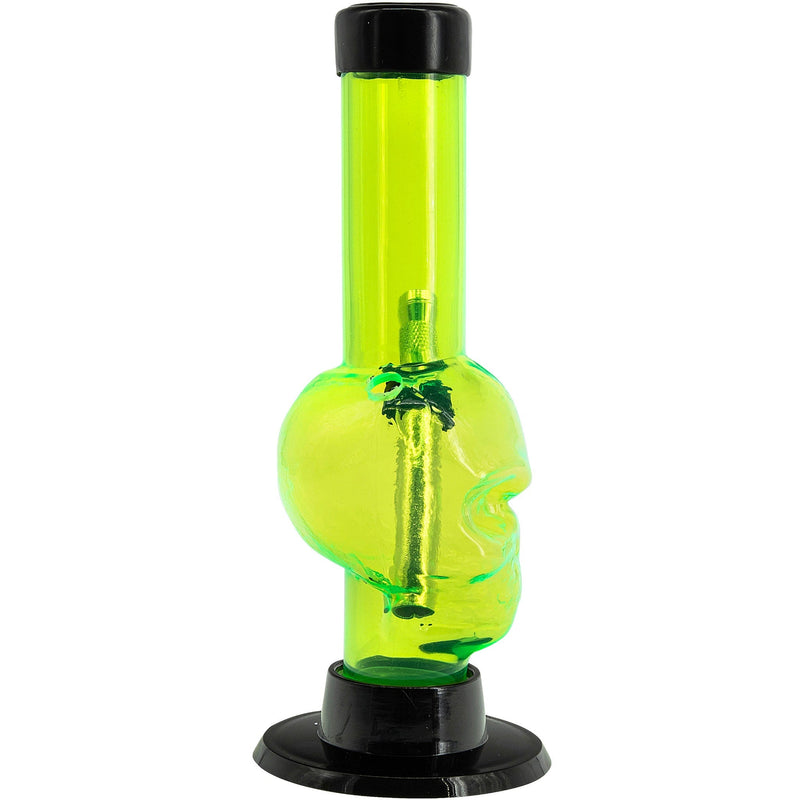 JM Enterprises Mini Alien Head Acrylic Bong - 6" Tall - Multiple Colors JM Enterprises