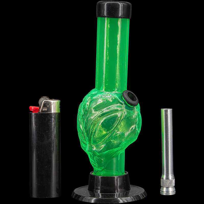 JM Enterprises Mini Skull Acrylic Bong - 6" Tall - Multiple Colors JM Enterprises