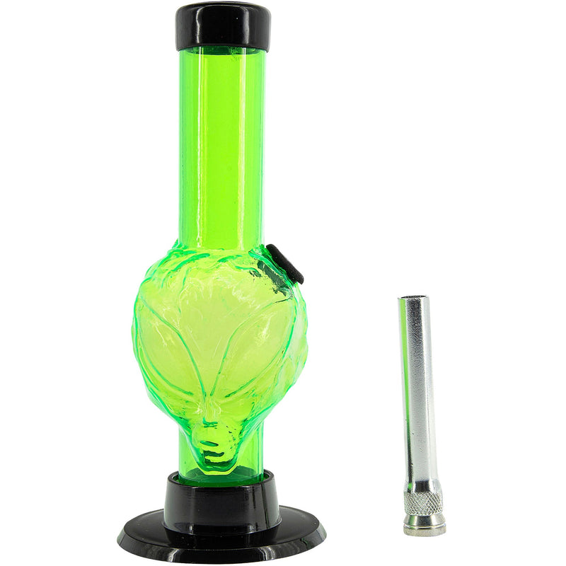 JM Enterprises Mini Skull Acrylic Bong - 6" Tall - Multiple Colors JM Enterprises