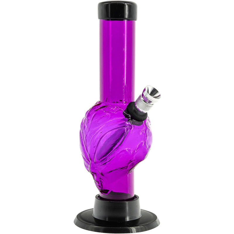 JM Enterprises Mini Skull Acrylic Bong - 6" Tall - Multiple Colors JM Enterprises