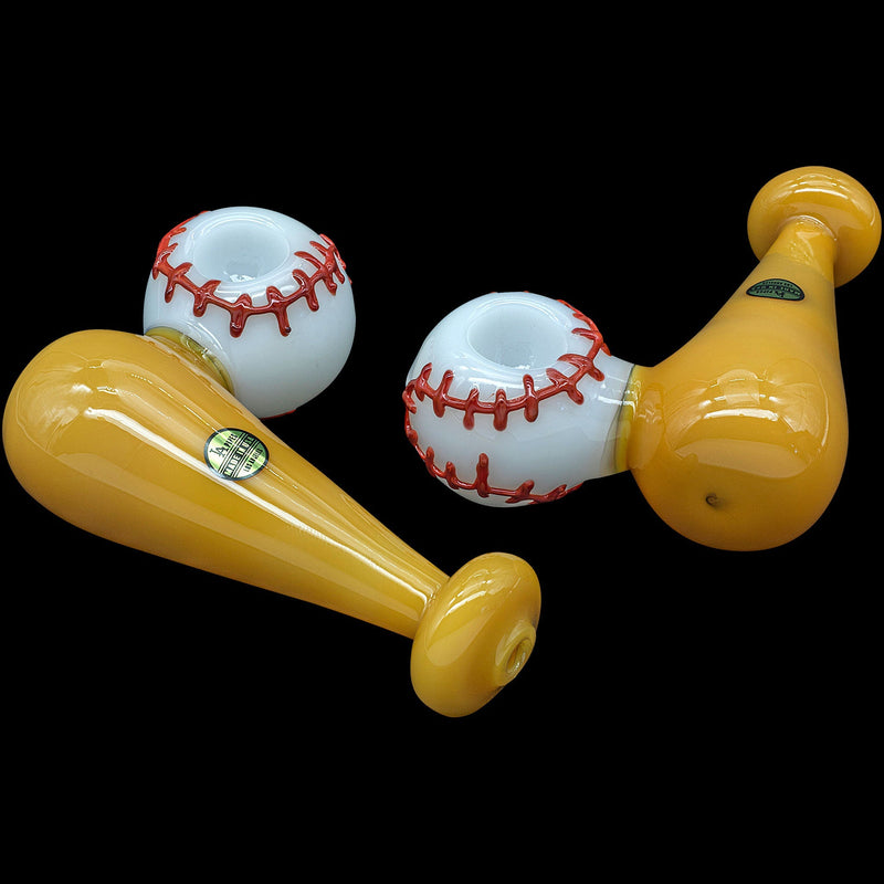 LA Pipes  420 Stretch Bat & Baseball Glass Pipe LA Pipes