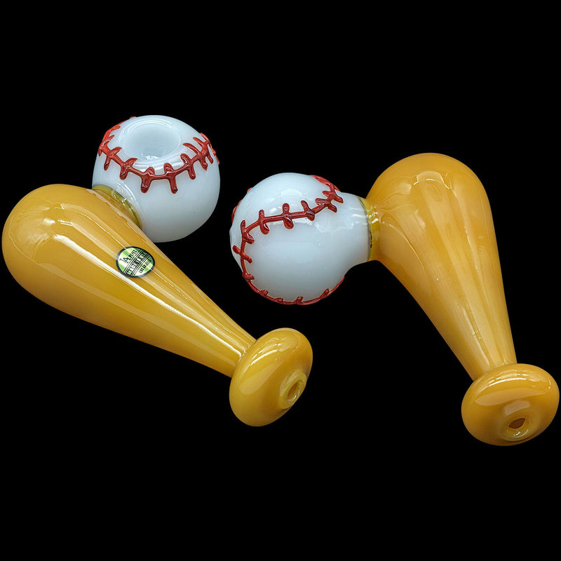 LA Pipes  420 Stretch Bat & Baseball Glass Pipe LA Pipes