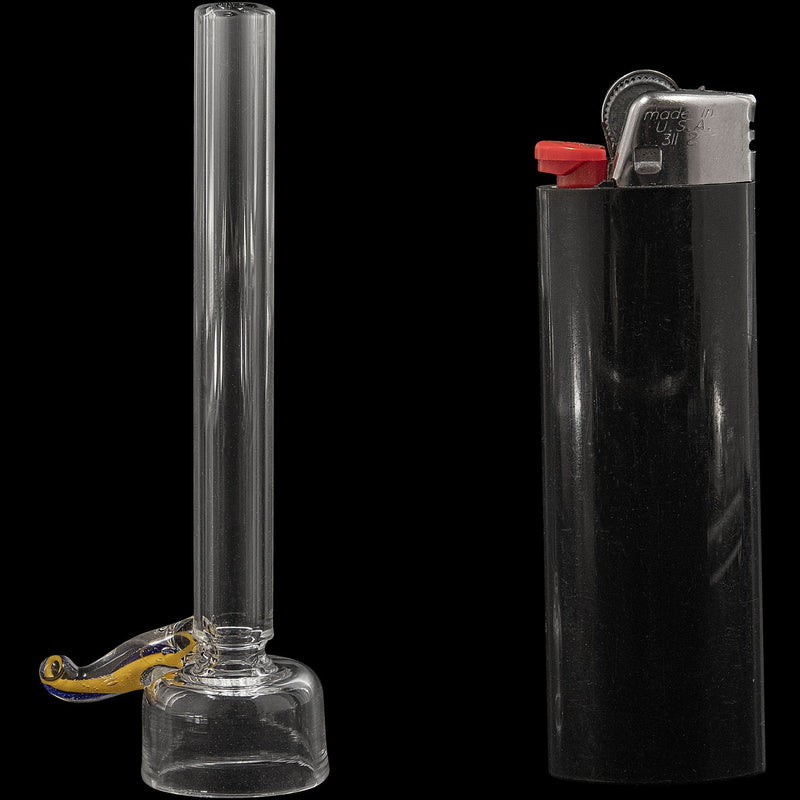 LA Pipes  9mm Clear Slide Bowl w/ Color Handle for Pull-Stem Bongs LA Pipes