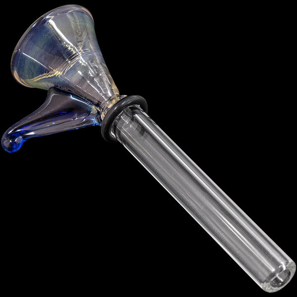 LA Pipes  9mm Funnel Slide Bowl with Handle for Pull-Stem Bongs LA Pipes