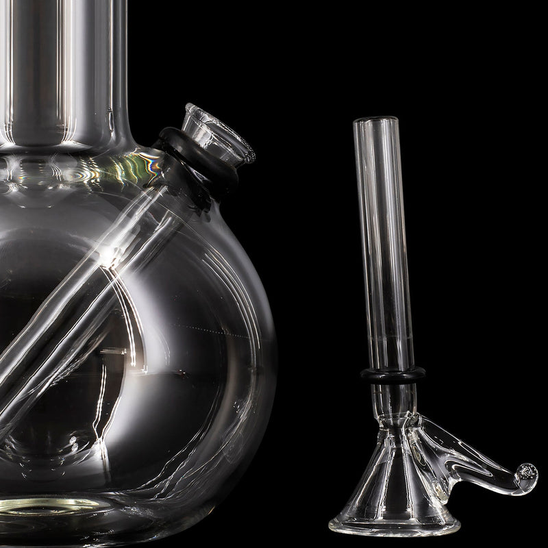 LA Pipes  Bubble Boy 8 Inch Clear Glass Basic Water Pipe LA Pipes