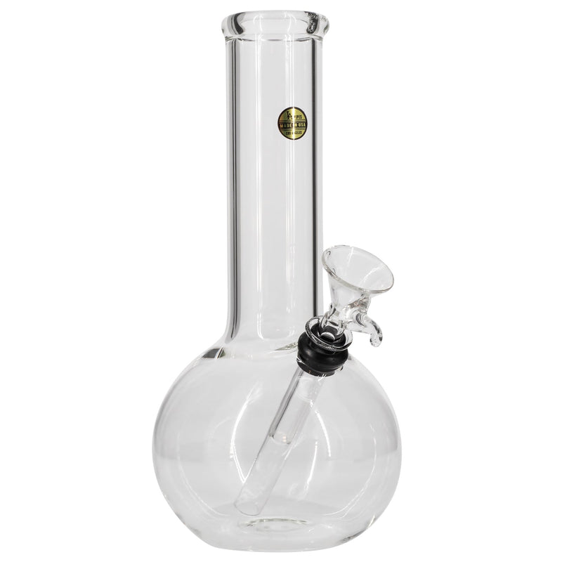 LA Pipes  Bubble Boy 8 Inch Clear Glass Basic Water Pipe LA Pipes