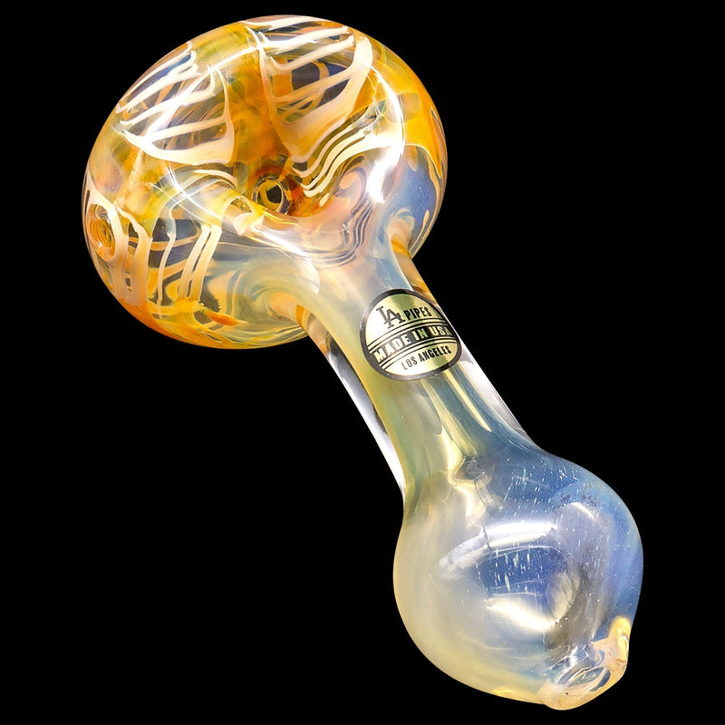 LA Pipes  Cake Head Color Swirl Glass Pipe LA Pipes