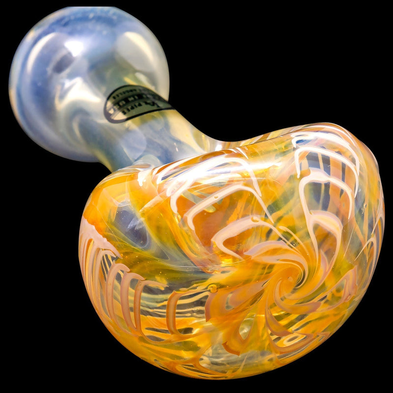 LA Pipes  Cake Head Color Swirl Glass Pipe LA Pipes