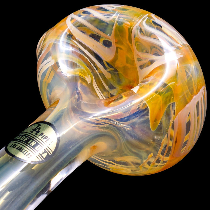 LA Pipes  Cake Head Color Swirl Glass Pipe LA Pipes