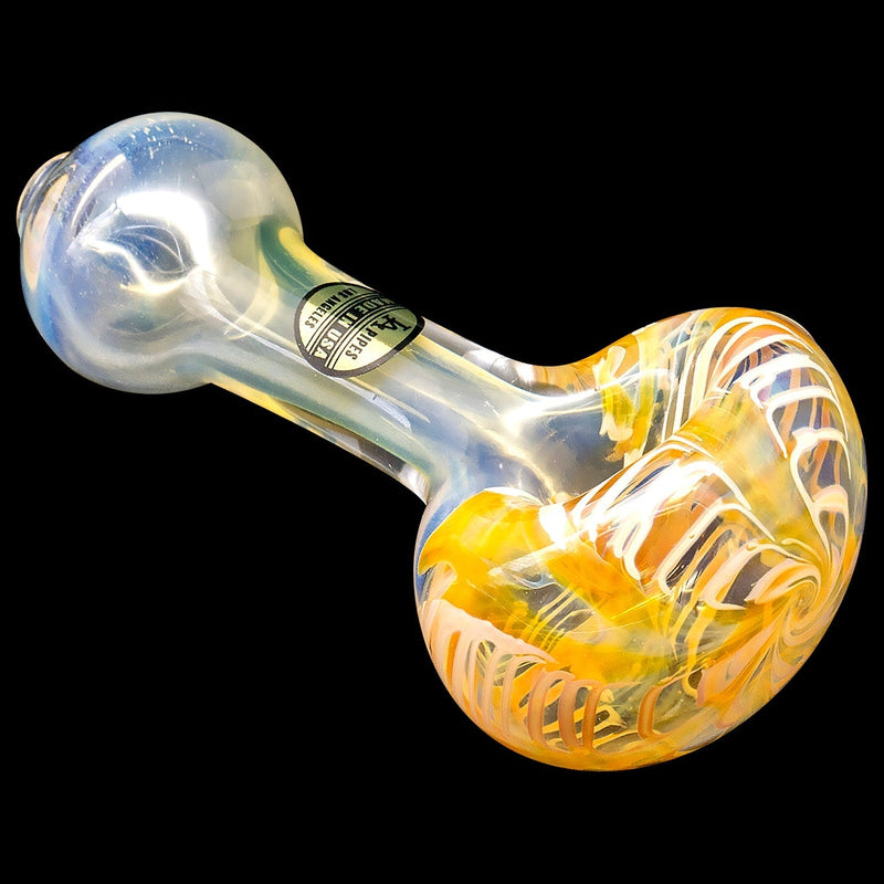 LA Pipes  Cake Head Color Swirl Glass Pipe LA Pipes