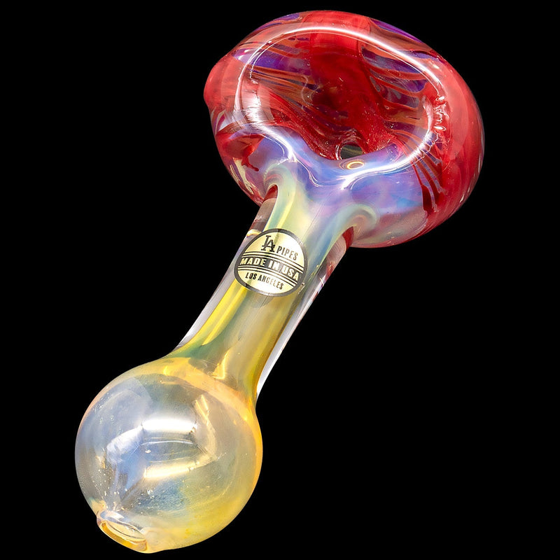 LA Pipes  Cake Head Color Swirl Glass Pipe LA Pipes