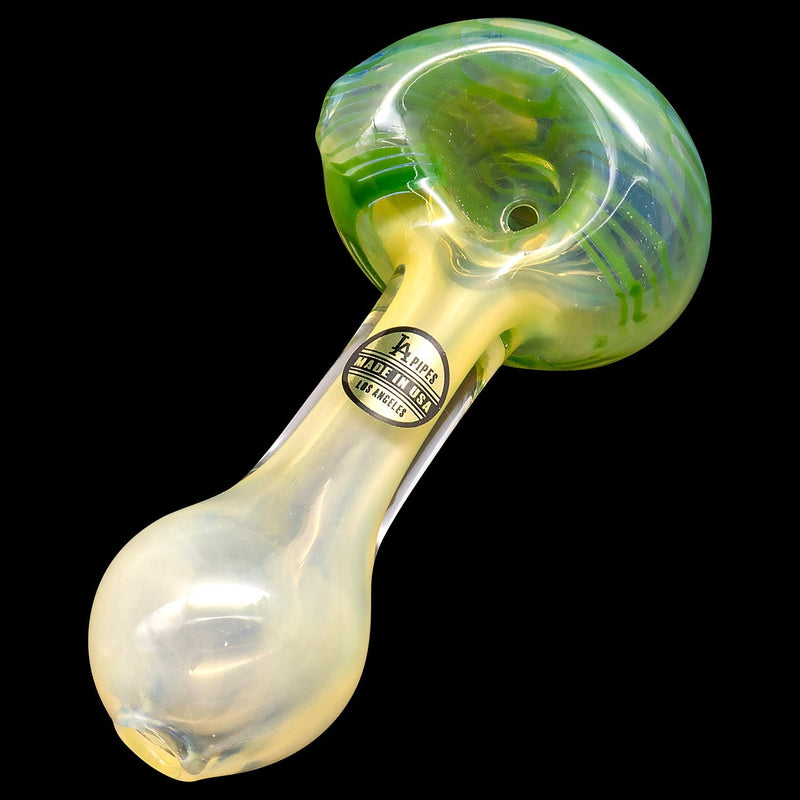 LA Pipes  Cake Head Color Swirl Glass Pipe LA Pipes