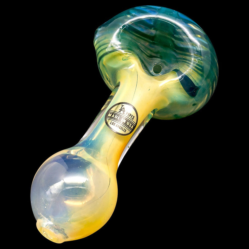 LA Pipes  Cake Head Color Swirl Glass Pipe LA Pipes