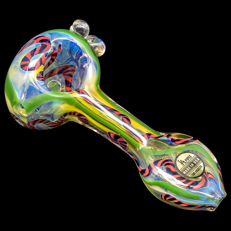 LA Pipes  Candy Spoon Inside-Out Color Changing Glass Pipe LA Pipes