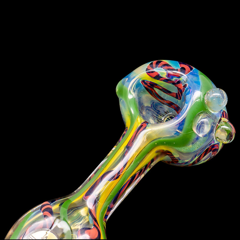 LA Pipes  Candy Spoon Inside-Out Color Changing Glass Pipe LA Pipes