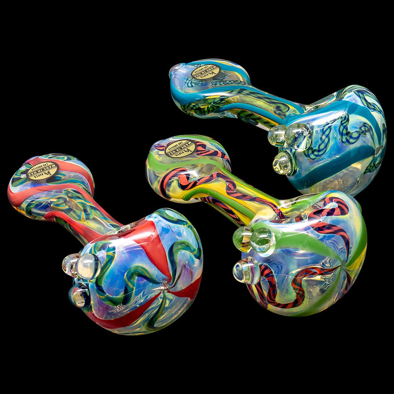 LA Pipes  Candy Spoon Inside-Out Color Changing Glass Pipe LA Pipes