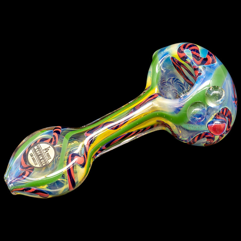 LA Pipes  Candy Spoon Inside-Out Color Changing Glass Pipe LA Pipes