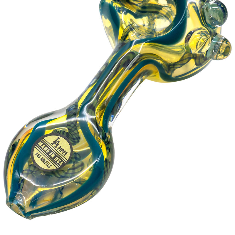 LA Pipes  Candy Spoon Inside-Out Color Changing Glass Pipe LA Pipes