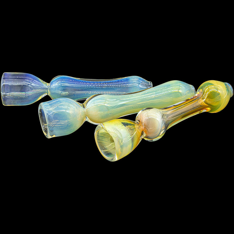 LA Pipes  Chill Fumes Silver Fumed Chillum LA Pipes