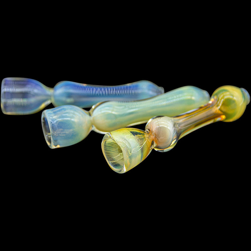 LA Pipes  Chill Fumes Silver Fumed Chillum LA Pipes