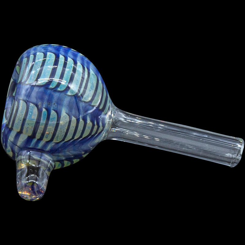 LA Pipes  Color Raked Bubble Pull-Stem 9mm Slide Bowl LA Pipes