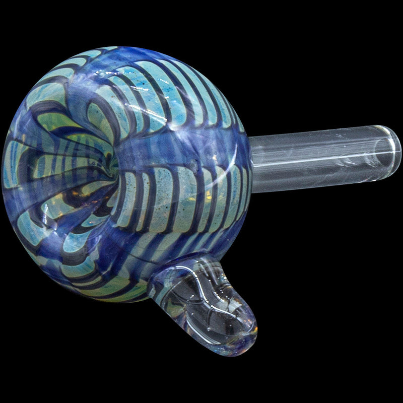 LA Pipes  Color Raked Bubble Pull-Stem 9mm Slide Bowl LA Pipes