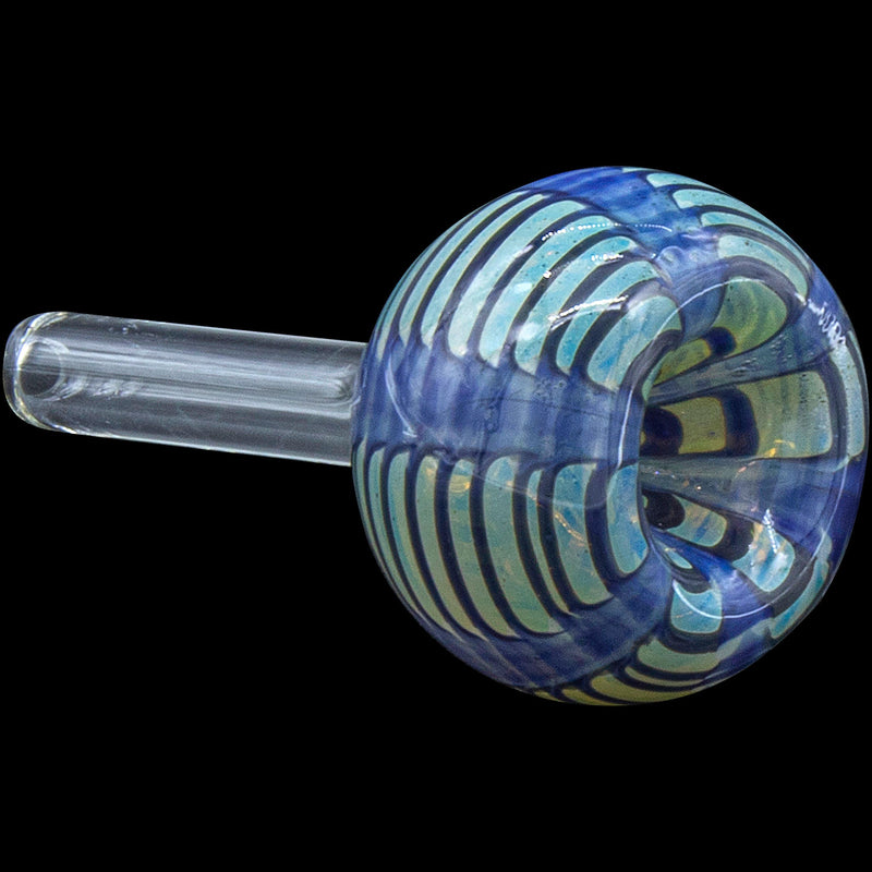 LA Pipes  Color Raked Bubble Pull-Stem 9mm Slide Bowl LA Pipes