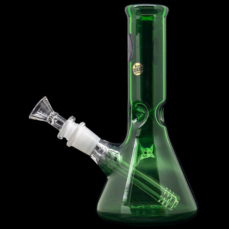 LA Pipes  Crown Jewel Emerald Green Beaker Bong LA Pipes