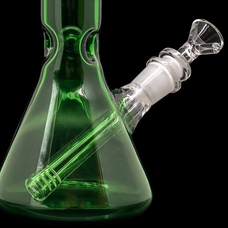 LA Pipes  Crown Jewel Emerald Green Beaker Bong LA Pipes