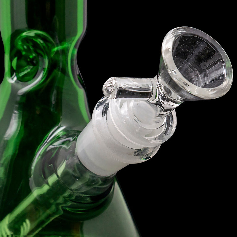 LA Pipes  Crown Jewel Emerald Green Beaker Bong LA Pipes