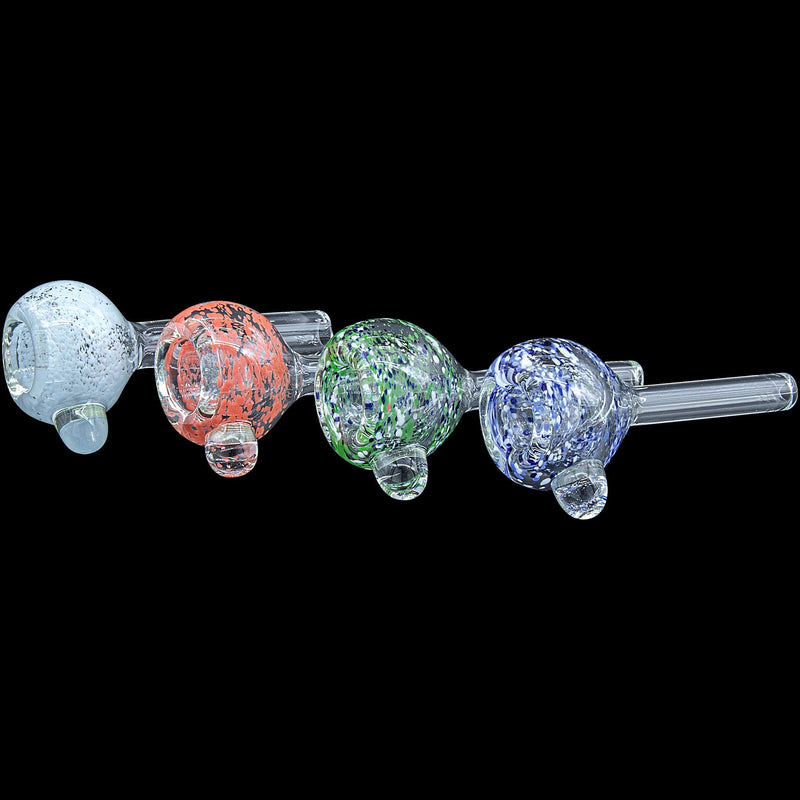 LA Pipes  Frit Bubble Bowl 9mm Pull-Stem Slide (Various Colors) LA Pipes